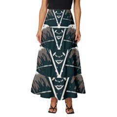 Sigaamoda Tiered Ruffle Maxi Skirt