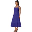 Picotee Blue	 - 	Square Neckline Tiered Midi Dress View2