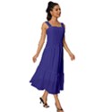 Picotee Blue	 - 	Square Neckline Tiered Midi Dress View3