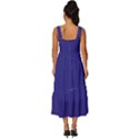 Picotee Blue	 - 	Square Neckline Tiered Midi Dress View4