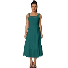 Bayberry	 - 	square Neckline Tiered Midi Dress