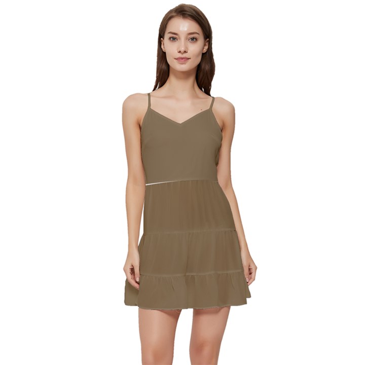 French Bistre	 - 	Short Frill Dress