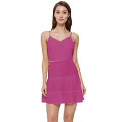 Smitten Pink	 - 	short Frill Dress by ColorfulDresses