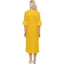 Amber Orange	 - 	Double Cuff Midi Dress View4