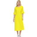 Cadmium Yellow	 - 	Double Cuff Midi Dress View1