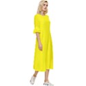 Cadmium Yellow	 - 	Double Cuff Midi Dress View3