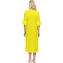 Cadmium Yellow	 - 	Double Cuff Midi Dress View4