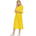 Rubber Duck Yellow	 - 	Double Cuff Midi Dress View2