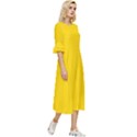 Rubber Duck Yellow	 - 	Double Cuff Midi Dress View3