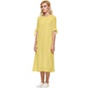 Macaroon Yellow	 - 	Bow Sleeve Chiffon Midi Dress View2