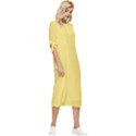 Macaroon Yellow	 - 	Bow Sleeve Chiffon Midi Dress View3