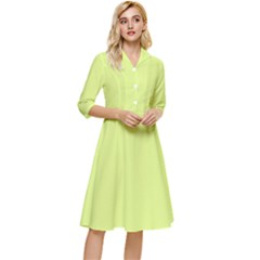 Mindaro Green	 - 	classy Knee Length Dress by ColorfulDresses