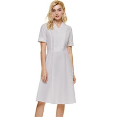 Timberwolf	 - 	button Top Knee Length Dress by ColorfulDresses