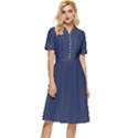 Blue Depths	 - 	Button Top Knee Length Dress View1