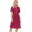 Jester Red	 - 	Button Top Knee Length Dress View1