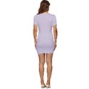 Languid Lavender Purple	 - 	Low Cut Cap Sleeve Mini Dress View4