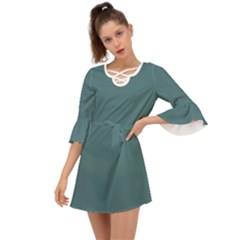 Beetle Green	 - 	criss Cross Mini Dress