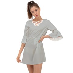 Glacier Grey	 - 	criss Cross Mini Dress by ColorfulDresses