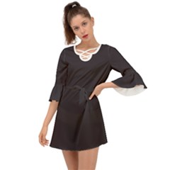 Black Onyx	 - 	criss Cross Mini Dress by ColorfulDresses