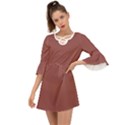 Marsala Brown	 - 	Criss Cross Mini Dress View1