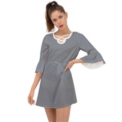 Roman Silver Grey	 - 	criss Cross Mini Dress