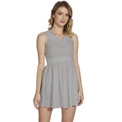 Grey Cloud	 - 	sleeveless High Waist Mini Dress by ColorfulDresses