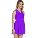 Electric Purple	 - 	Sleeveless High Waist Mini Dress View3