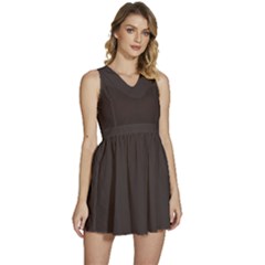 Black Coffee	 - 	sleeveless High Waist Mini Dress