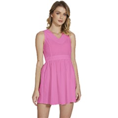 Taffy Pink	 - 	sleeveless High Waist Mini Dress