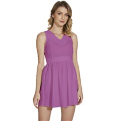 Spring Crocus Purple	 - 	sleeveless High Waist Mini Dress by ColorfulDresses