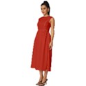 Chili Red	 - 	Sleeveless Round Neck Midi Dress View2