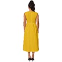 Mikado Yellow	 - 	Sleeveless Round Neck Midi Dress View4