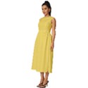 Naples Yellow	 - 	Sleeveless Round Neck Midi Dress View2