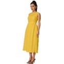 Sunglow Yellow	 - 	Sleeveless Round Neck Midi Dress View2