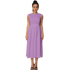 Purple Dragon	 - 	sleeveless Round Neck Midi Dress by ColorfulDresses