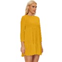 China Yellow	 - 	Long Sleeve Babydoll Dress View3