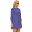 Blue Iris	 - 	Long Sleeve Babydoll Dress View3