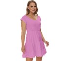 Soft Pink	 - 	Short Sleeve Tiered Mini Dress View3