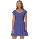 Blue Iris	 - 	Short Sleeve Tiered Mini Dress View1