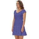 Blue Iris	 - 	Short Sleeve Tiered Mini Dress View2