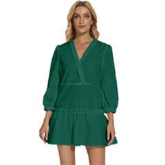 Castleton Green	 - 	v-neck Placket Mini Dress