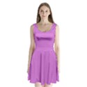 French Mauve Purple	 - 	Split Back Mini Dress View1