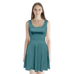 Ming Green	 - 	split Back Mini Dress by ColorfulDresses