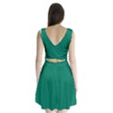 Spanish Viridian Green	 - 	Split Back Mini Dress View2