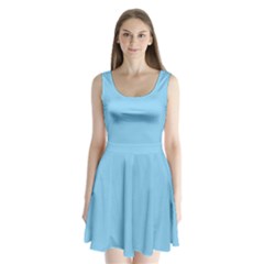 Baby Blue	 - 	Split Back Mini Dress