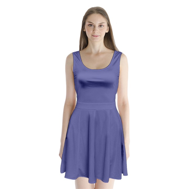 Blue Iris	 - 	Split Back Mini Dress