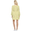 Yellow Iris	 - 	Tiered Long Sleeve Mini Dress View2