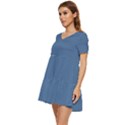 Queen Blue	 - 	Tiered Short Sleeve Babydoll Dress View3