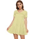 Yellow Iris	 - 	Tiered Short Sleeve Babydoll Dress View1