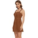 Fuzzy Wuzzy Brown	 - 	Ruffle Edge Bra Cup Chiffon Mini Dress View2